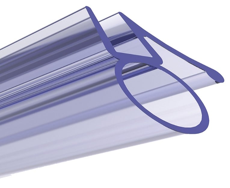 Aqualux 5 to 6mm Bubble Seal for Bath Screen 1500mm x 6