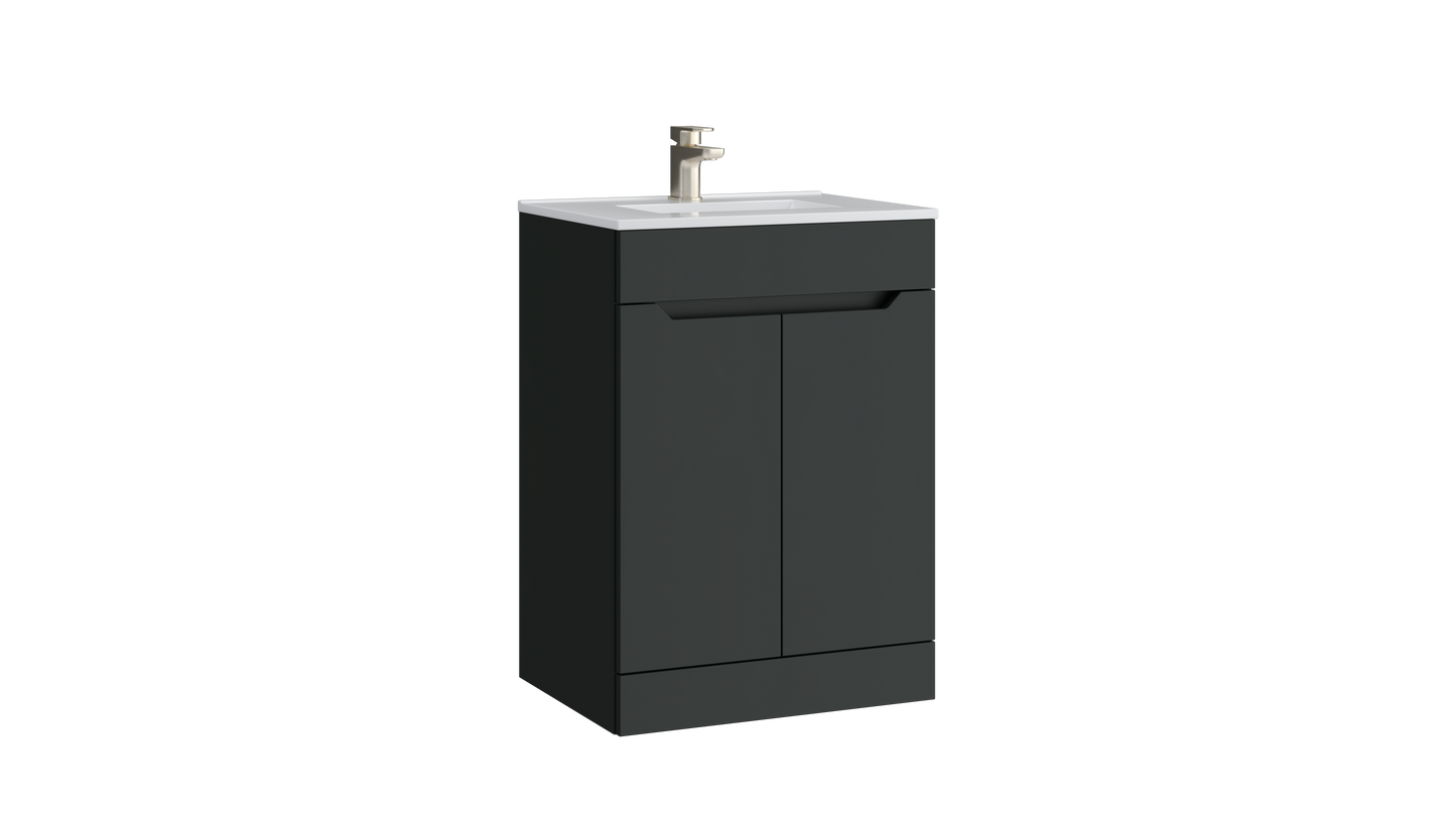 Urban 500mm 2 Door Floor Standing Unit Matt Anthracite