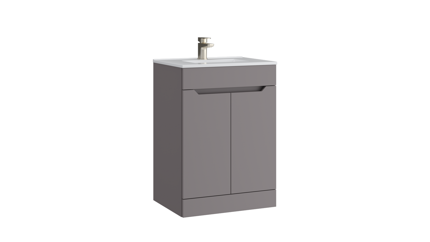 Urban 500mm 2 Door Floor Standing Unit Slate Grey