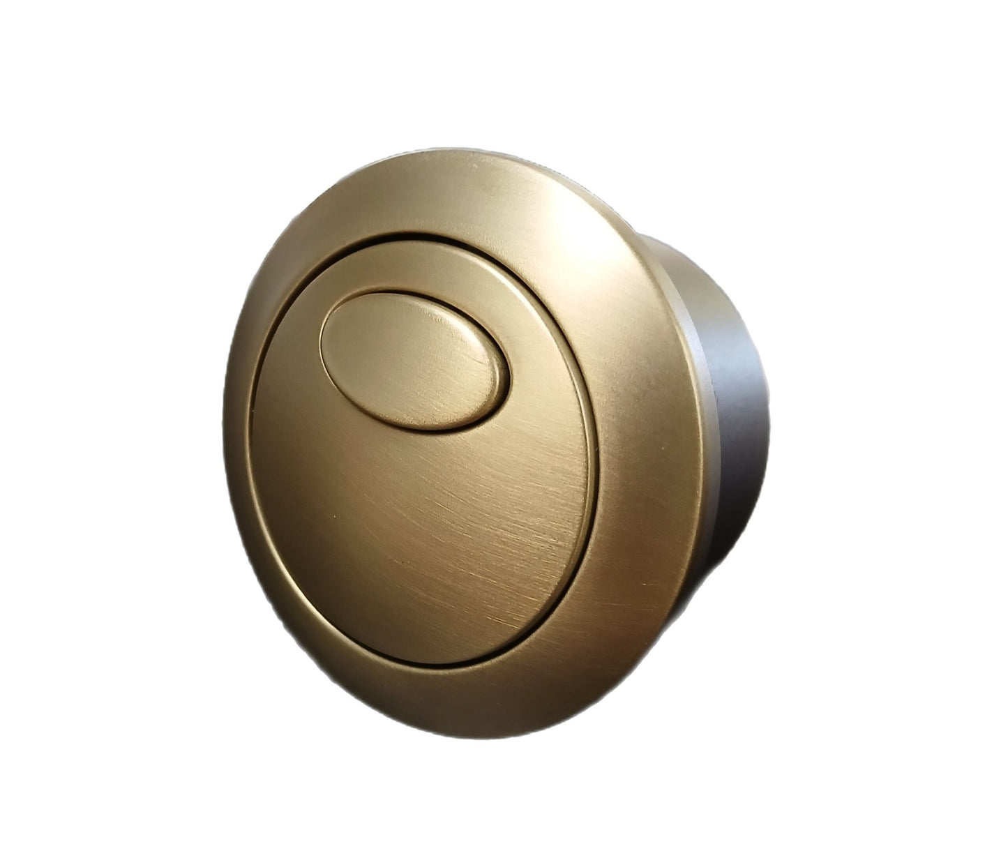 Brushed Brass Kameo Cistern Button