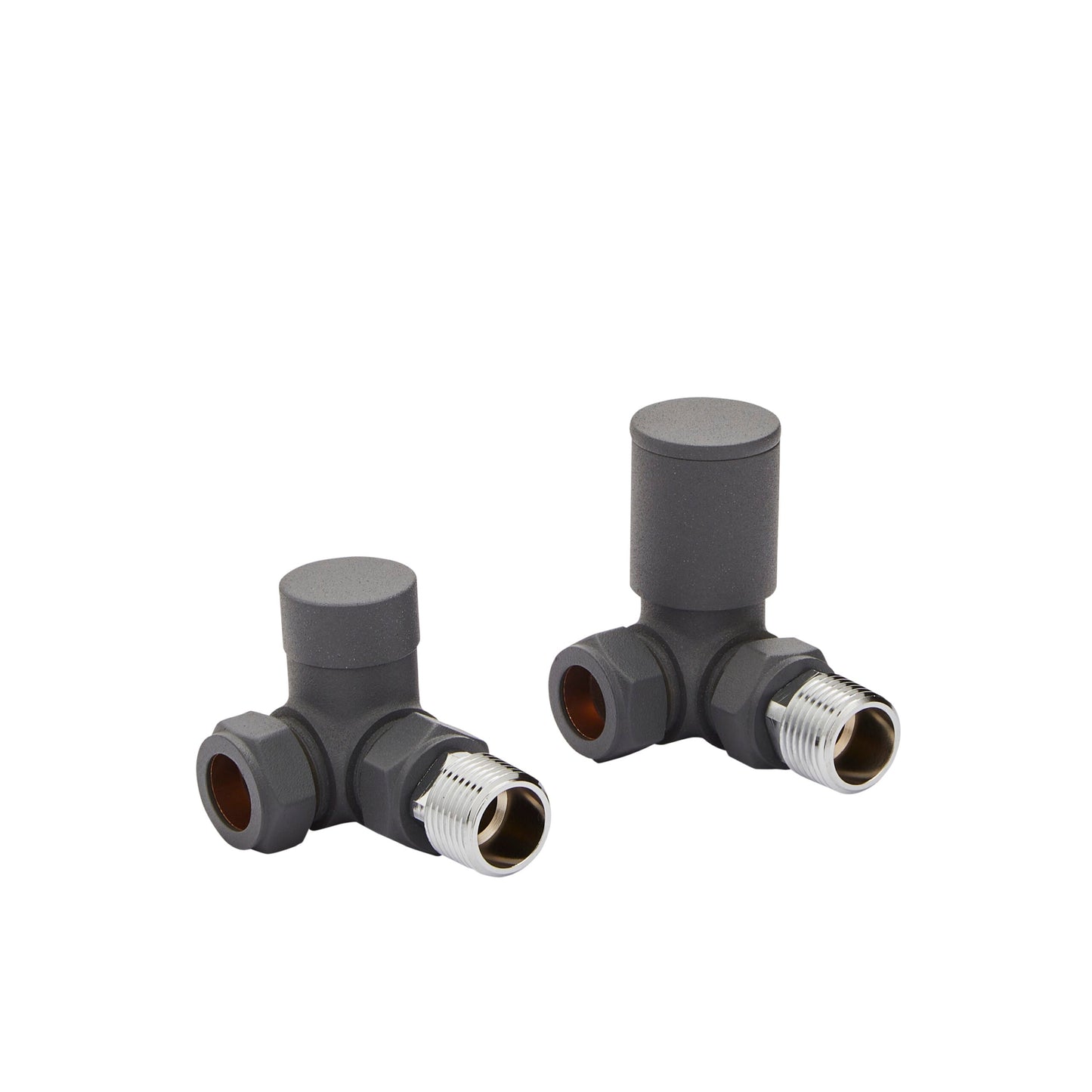 Corner Valve 15mm (Pair) - Textured Grey