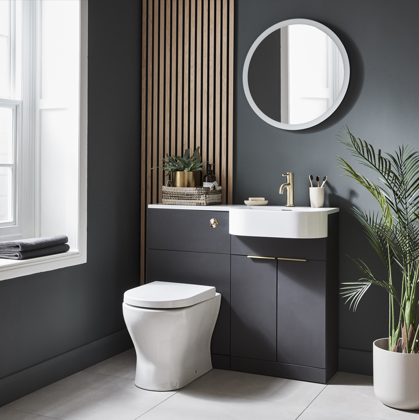 Fusion P Basin Unit Matt Dark Grey
