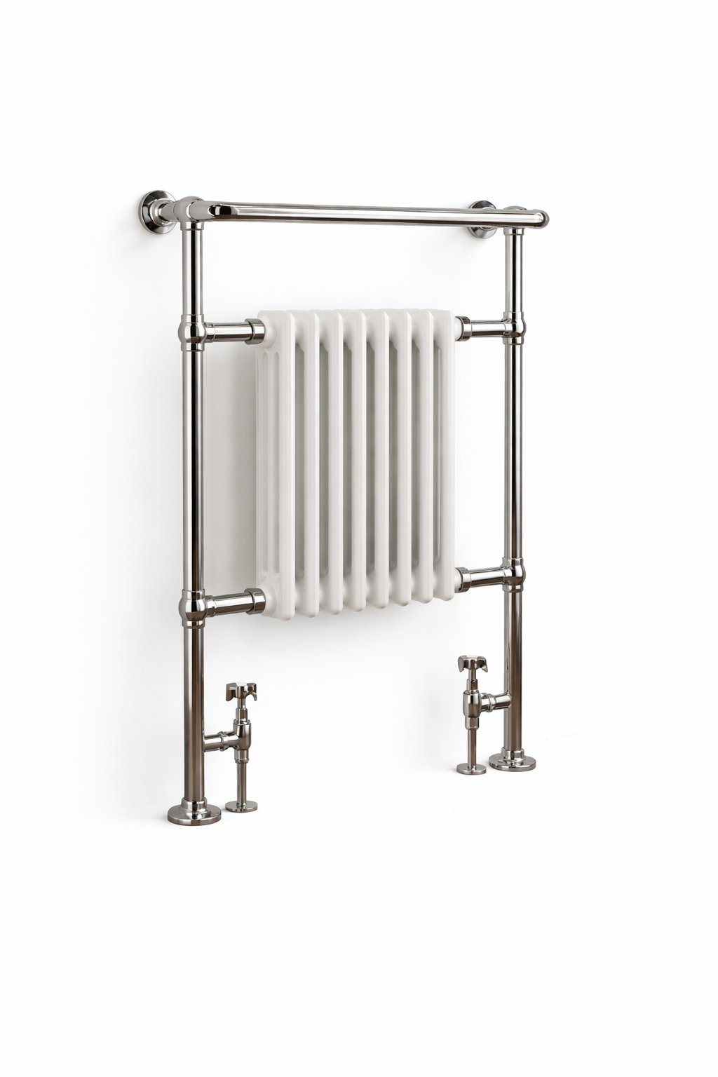 Crown Design Radiator 500mm x 945mm - Chrome & White