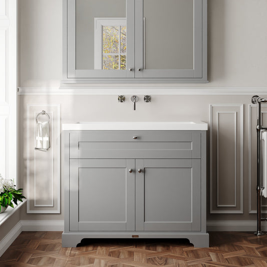 Old London 1000mm 2-Door Unit & Contemporary Fireclay Basin 0TH