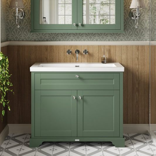Old London 1000mm 2-Door Unit & Contemporary Fireclay Basin 0TH