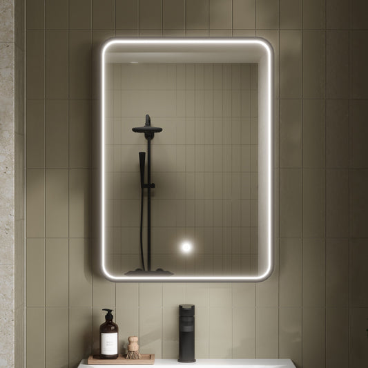 Pictor Black Inset Frame LED Mirror - 700 x 500mm