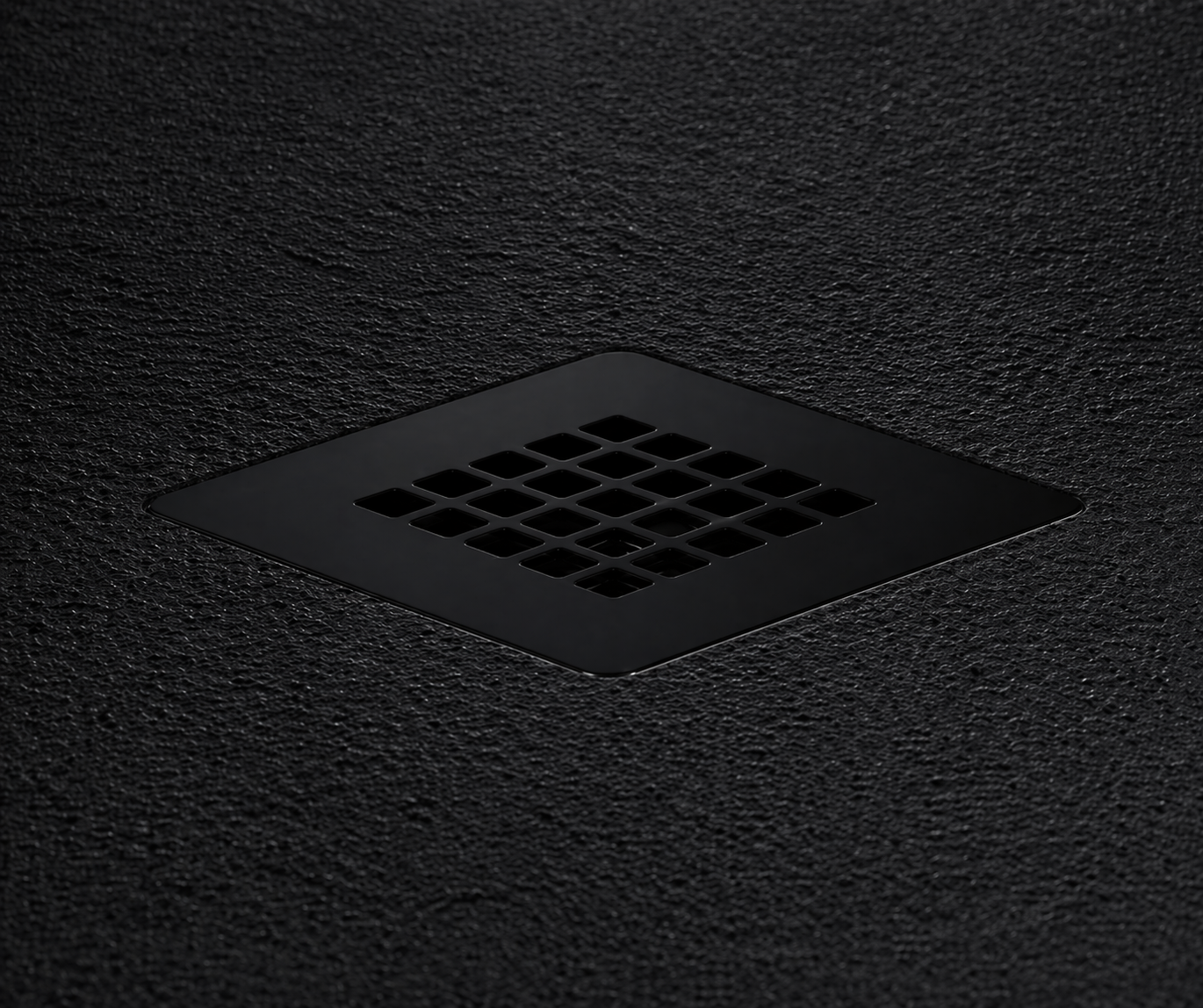 125 x 125 Black Stainless steel Grille (RAL 9005)
