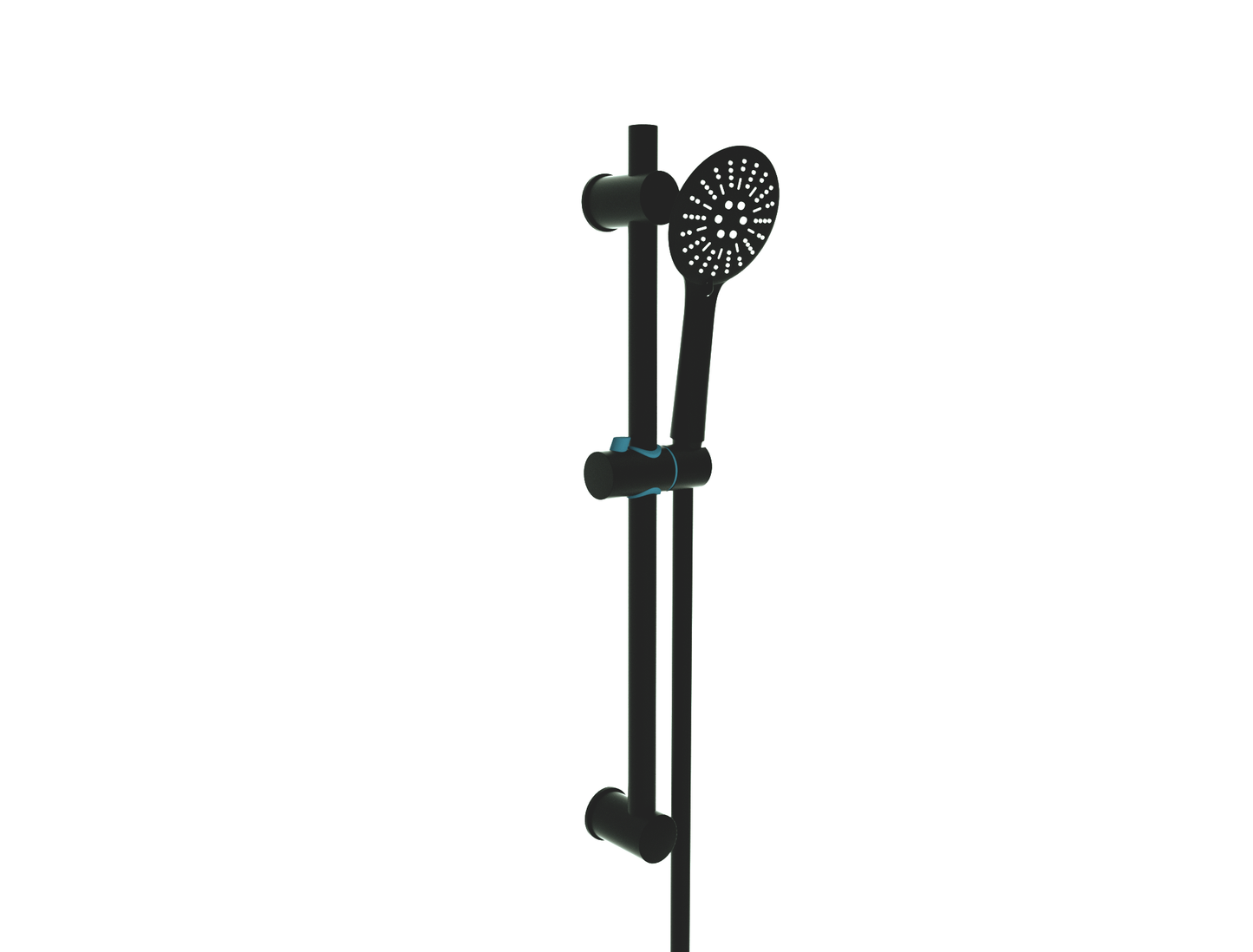 Nero Round Slide Rail Kit Matt Black