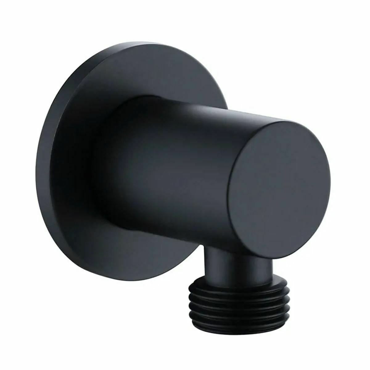 Nero Round Outlet Elbow Matt Black