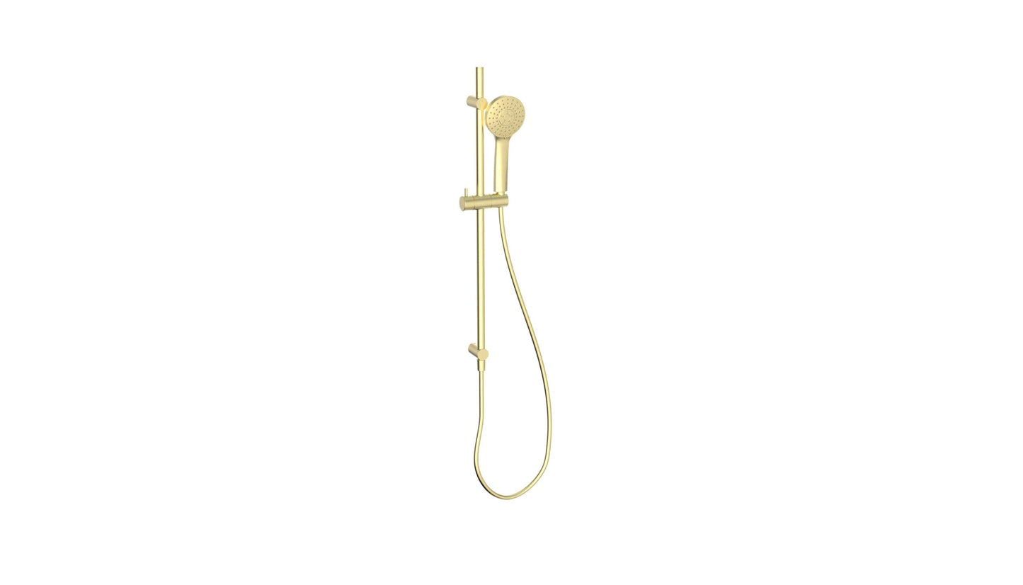 Puro Adjustale Slide Rail (Built In Outlet) Brushed Brass