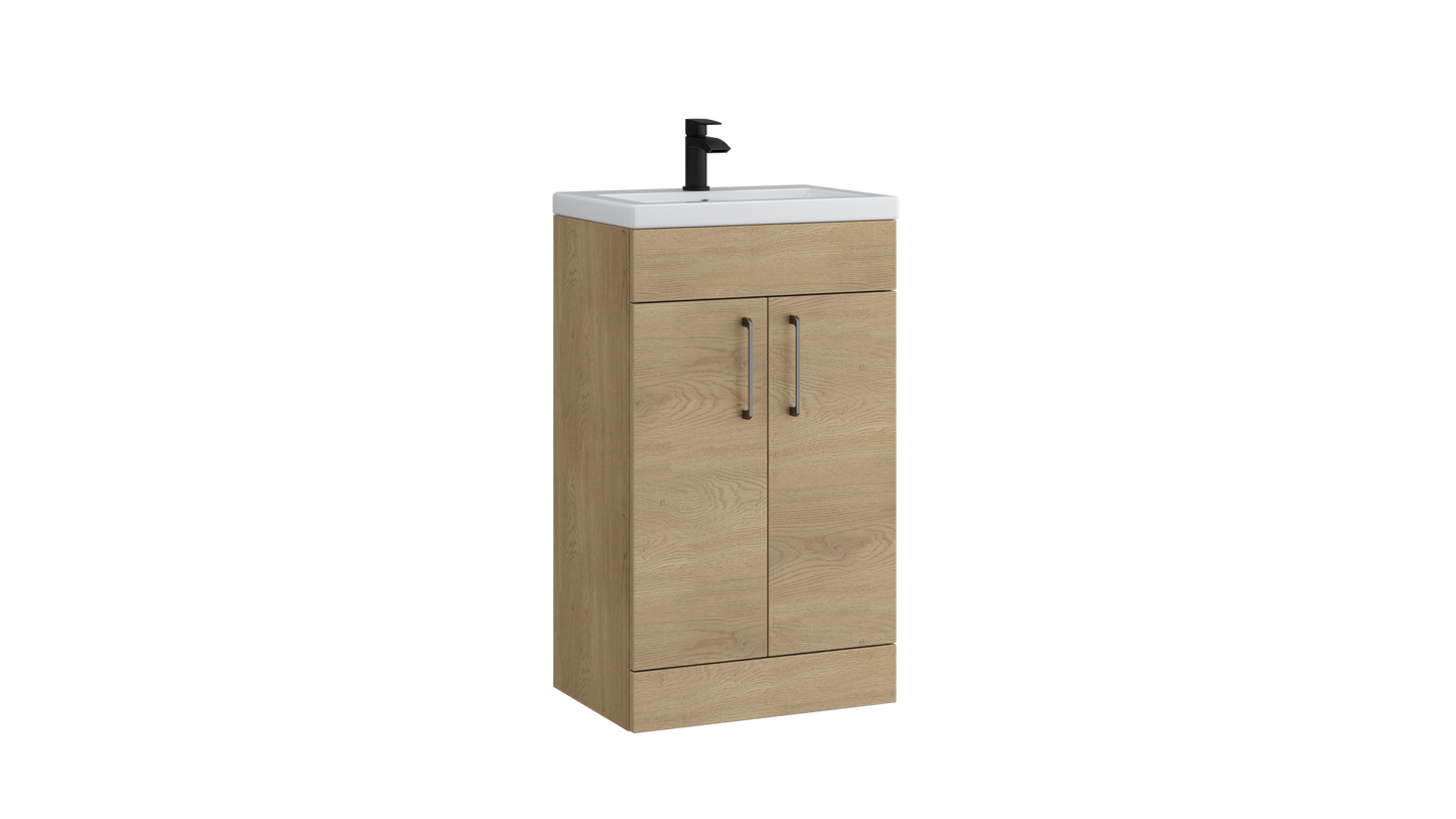 Dove 500mm 2 Door Floor Standing Unit Torro Oak