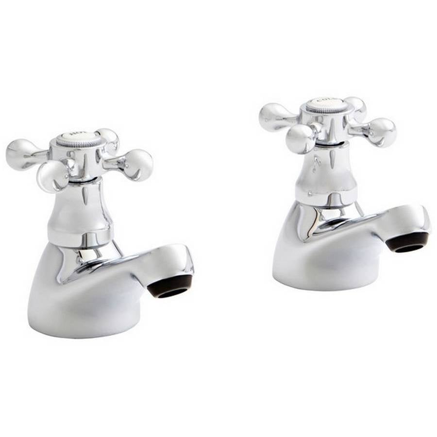 Victory Pair Bath Pillar Taps