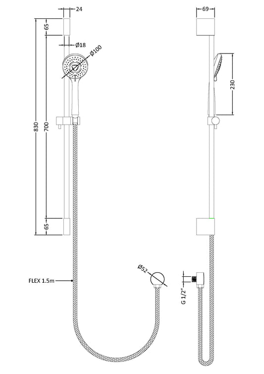 Slimline Slide Rail Kit