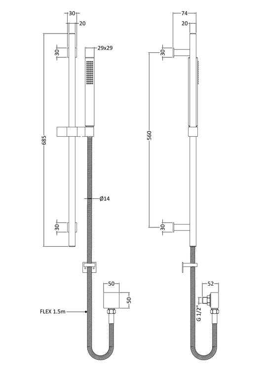 Slide Rail Kits Kubix Slide Rail Kit