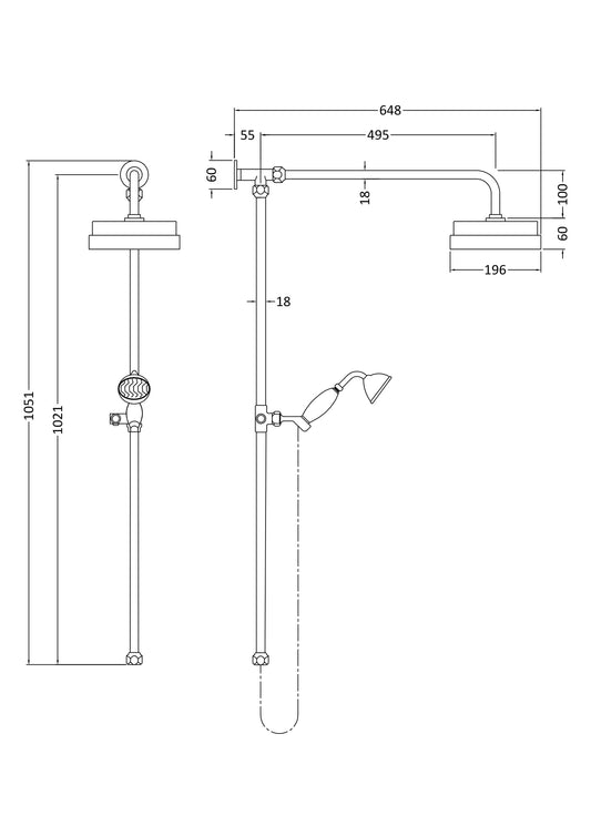 Shower Kits Rigid Riser Kit