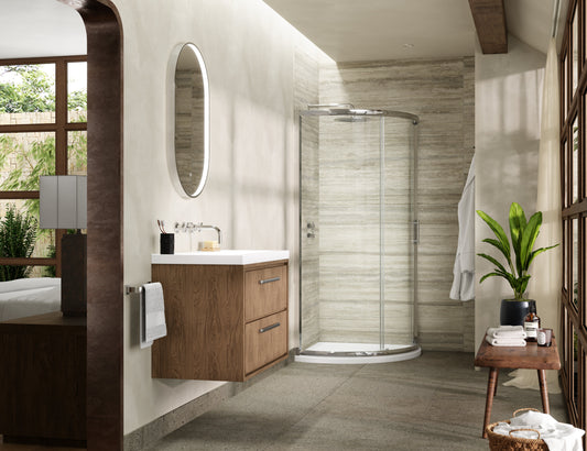 Pacific 860mm Single Entry Quadrant Enclosure 6mm Glass