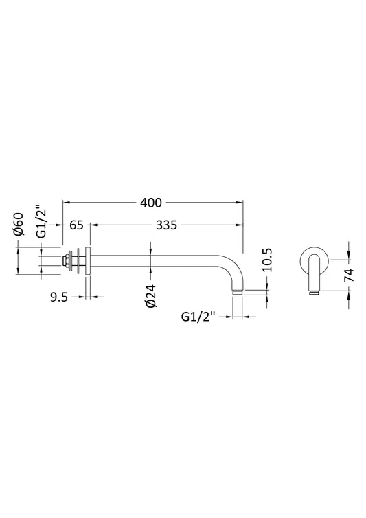 Shower Arms Wall-Mounted Arm