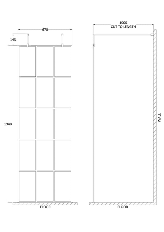 700mm Frame Screen with Arms and Feet