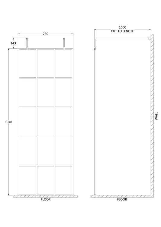 760mm Frame Screen with Arms and Feet