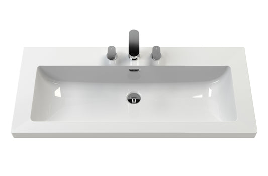 Lille 800mm Wall Hung Single Drawer Vanity with Basin - 3 Tap Hole