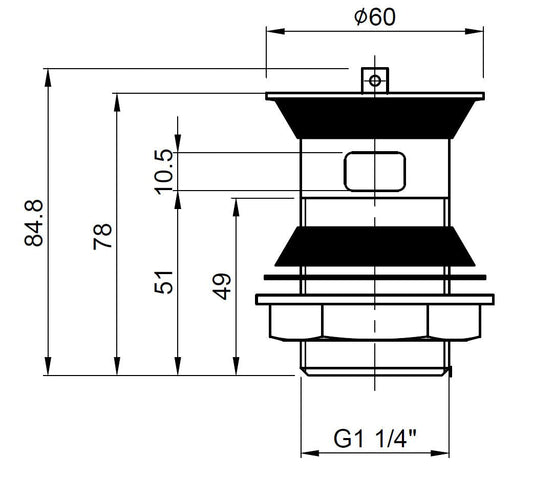 Wastes & Extras Basin Plug And Chain