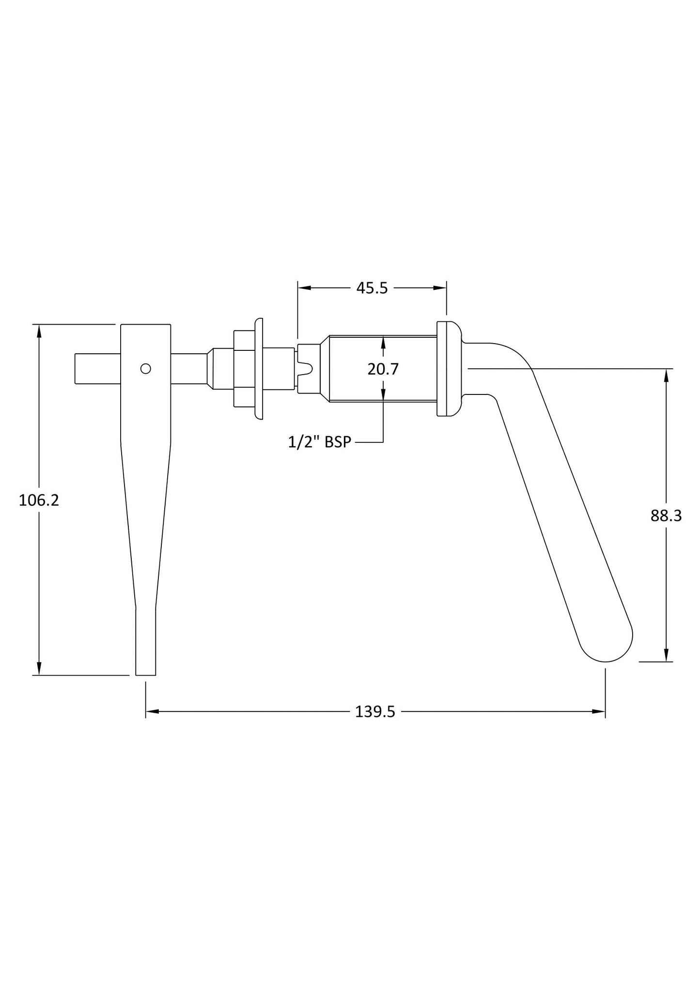 Ceramics Accessories Metal Universal Lever