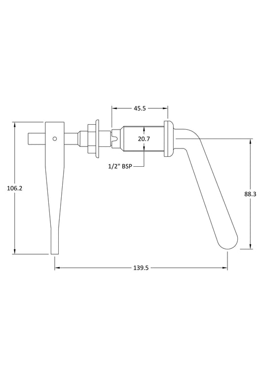 Ceramics Accessories Metal Universal Lever