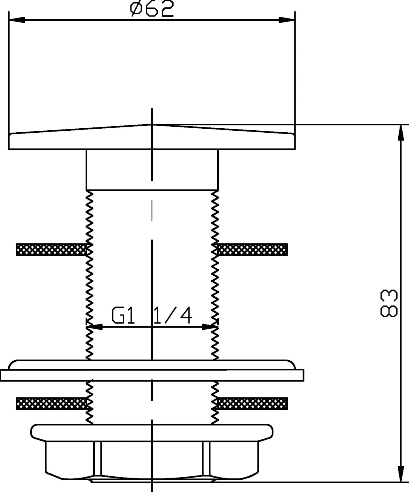 Flip Top Basin Waste