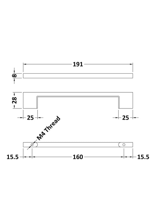 Brass D Handle