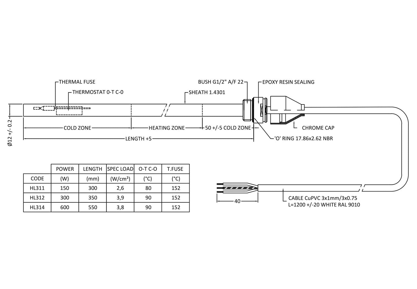 Heating Element (600 Watts)