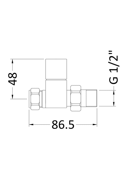 Straight Radiator Valve Pack (Pairs)