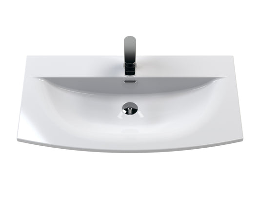 Urban Floor Standing 2 Door Vanity Unit with Curved Basin 800mm