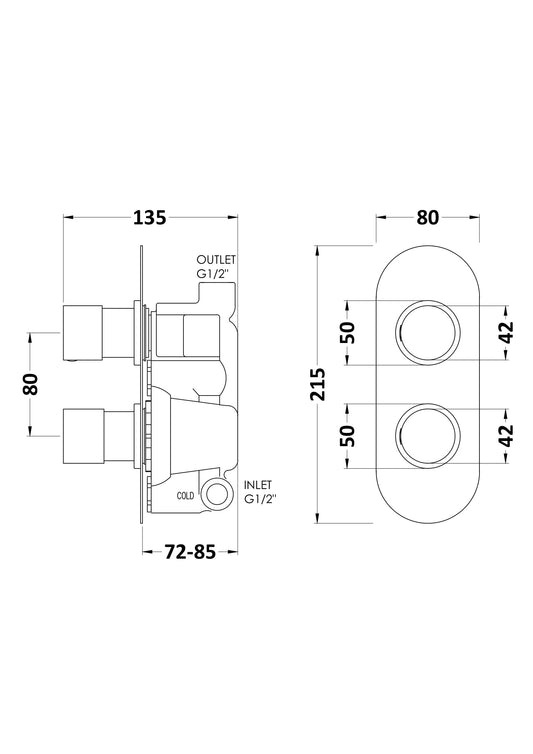 Round Valves Twin Valve