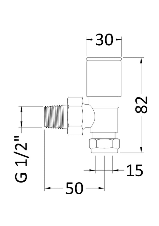 Angled Radiator Valve Pack (Pairs)