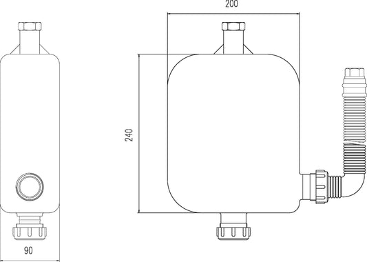 4 Tap Hole Hose Retainer