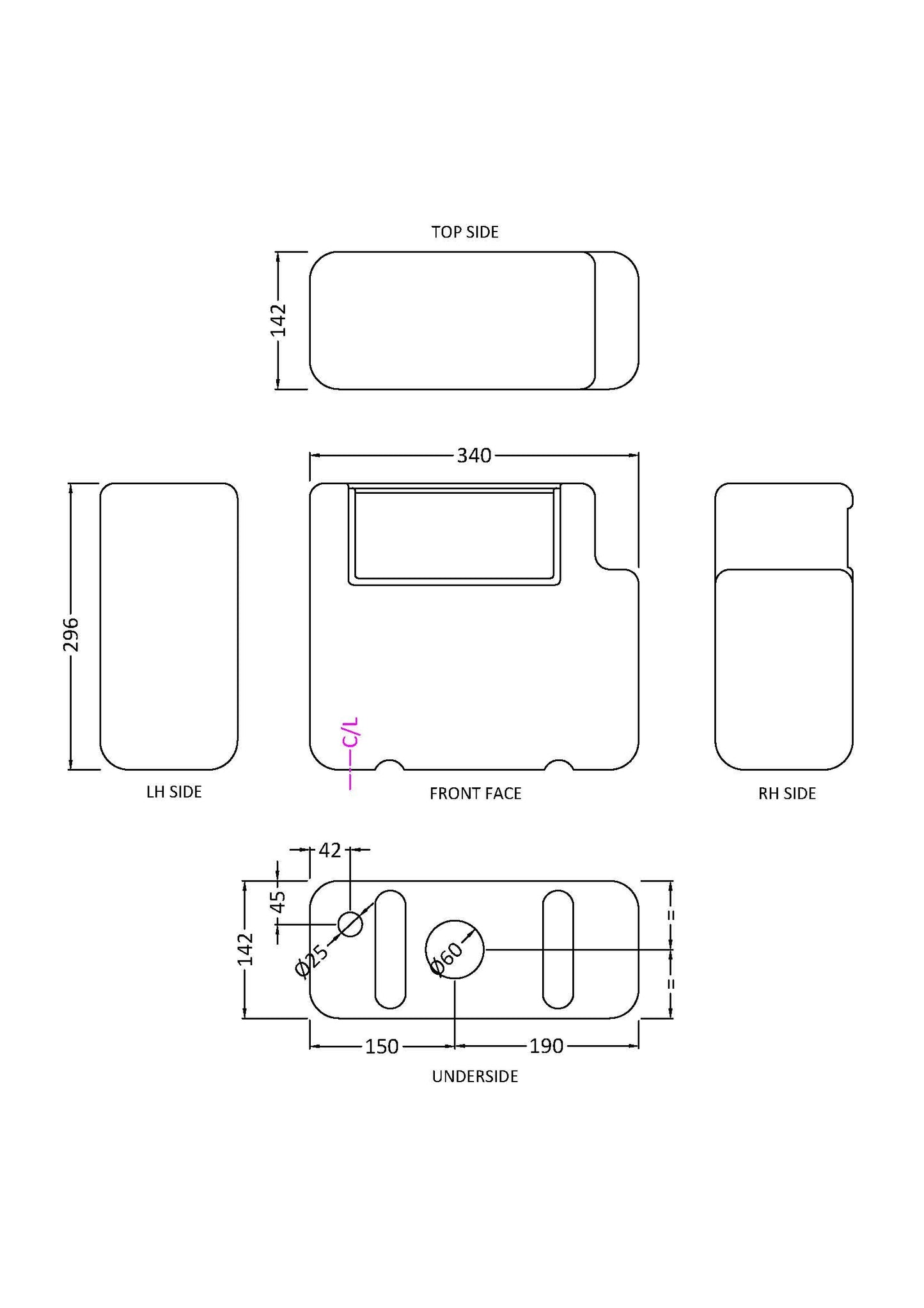 Dual Flush Concealed Cistern
