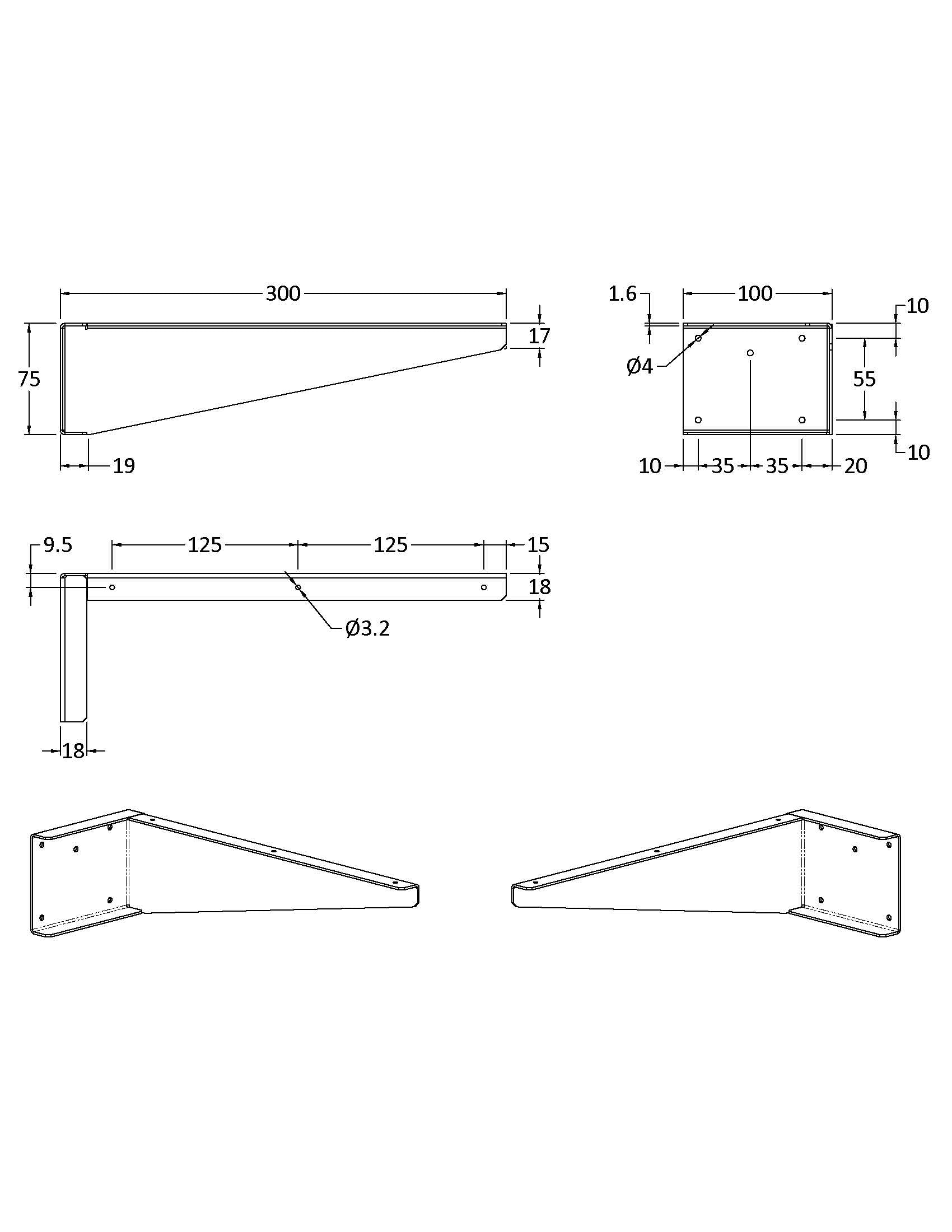Shelf Support Brackets