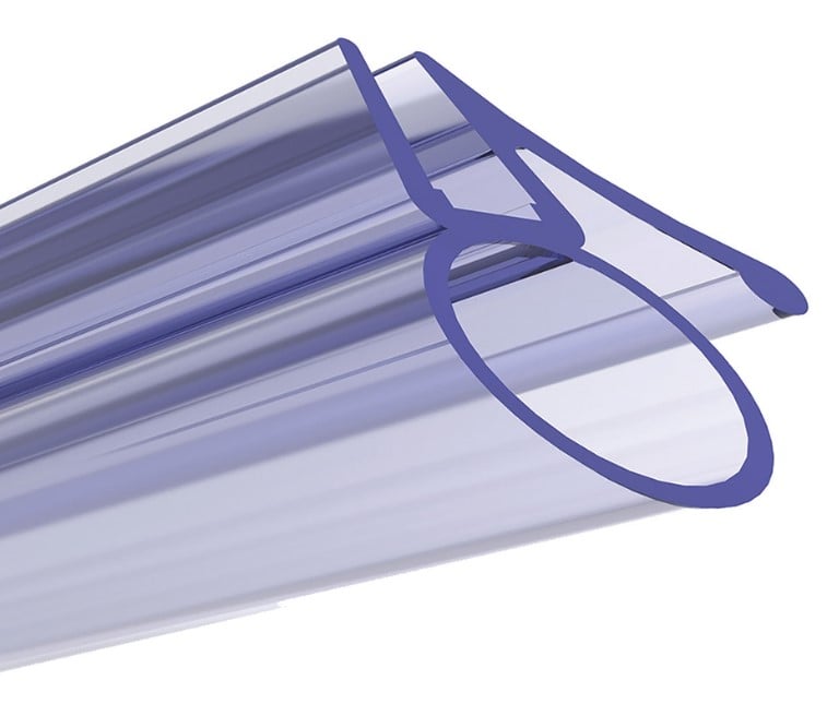 Aqualux 4 to 5mm Bubble Seal for Bath Screen 1500mm x 6