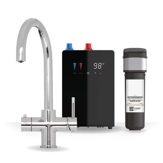 Brewmaster Chrome 4-1 swan tap with digital tank