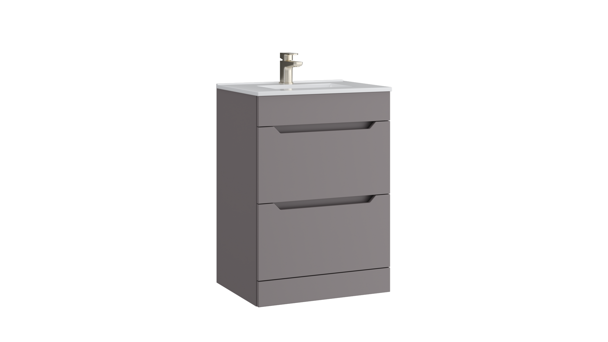Urban 600mm 2 Drawer Floor Standing Unit Slate Grey