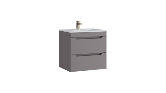 Urban 600mm 2 Drawer Wall Mounted Unit Slate Grey