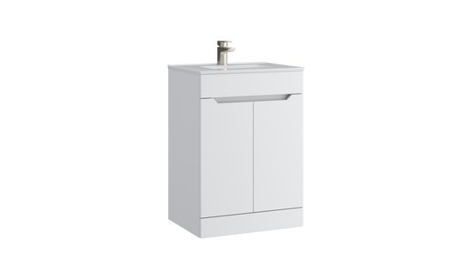 Urban 600mm 2 Door Floor Standing Unit Matt White