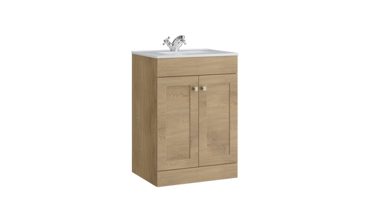 Sanctuary 600mm 2 Door Floor Standing Unit Torro Oak