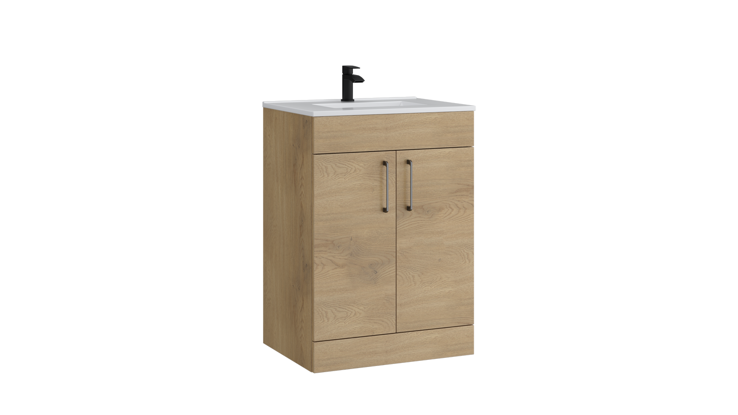 Dove 600mm 2 Door Floor Standing Unit Torro Oak