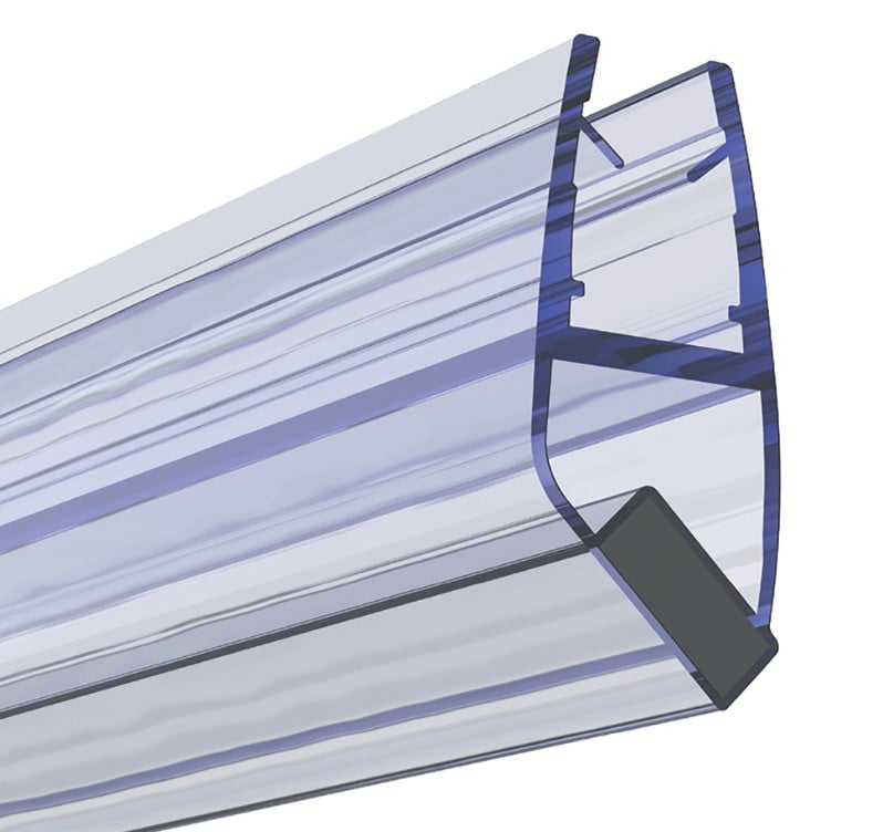 Aqualux 8mm Magnetic Seal Quad and Corner Entry Door 2000mm x 6