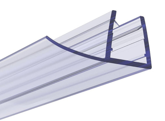 Aqualux 8mm F Shape Seal for Quad and Slider Doors 2000mm x 6
