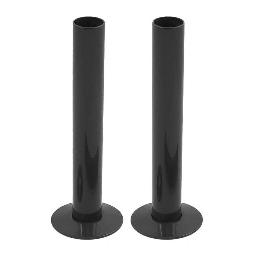 15mm Pipe and Rosettes Anthracite (Pair)