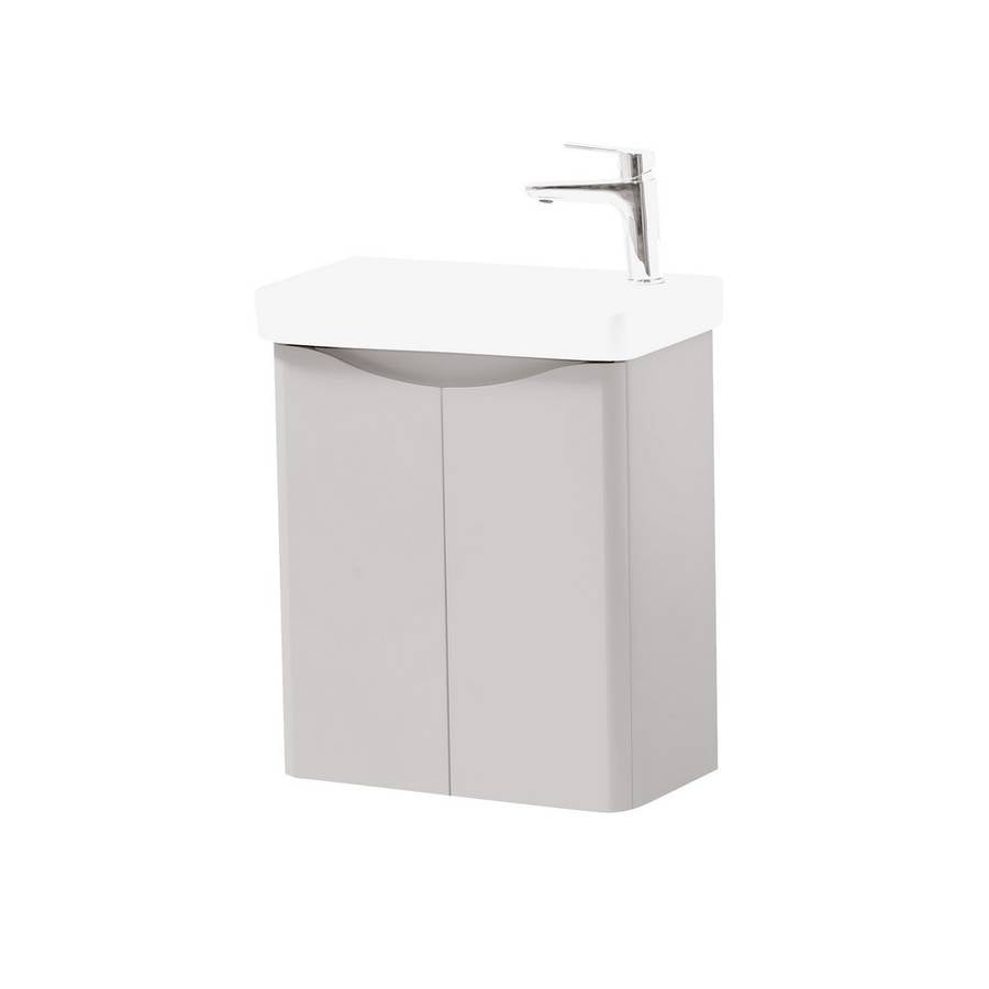Arc 500x290mm Wall Mounted Cloak Unit Matt Cashmere