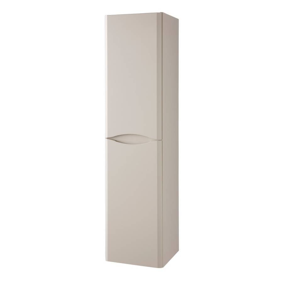 Arc 1400mm Wall Mounted Tall Unit Matt Cashmere