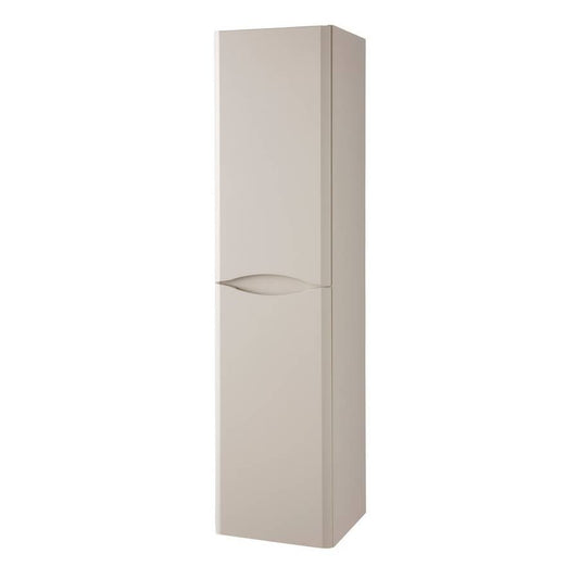 Arc 1400mm Wall Mounted Tall Unit Matt Cashmere